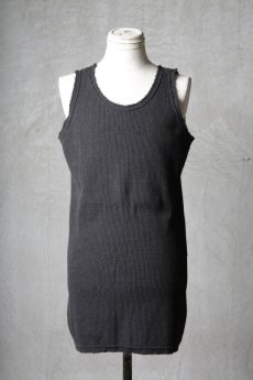 画像2: Wir Lineal / リネアル / WL-3001 / Inorganic structure " MARIA " Waffle Tank Top (2)