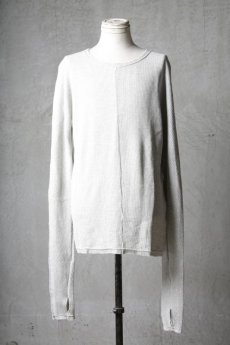 画像6: Wir Lineal / リネアル / WL-3002 / Inorganic structure " MARIA " Waffle Long Sleeve (6)