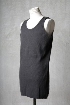 画像3: Wir Lineal / リネアル / WL-3001 / Inorganic structure " MARIA " Waffle Tank Top (3)