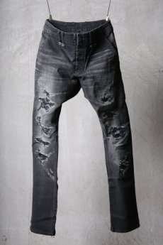 画像4: Thee OLD CIRCUS '' 1973 '' / 3108 / " Pinball " / " 13.5oz ストレッチデニム " ROT-9 スリムパンツ Clash 加工 (4)