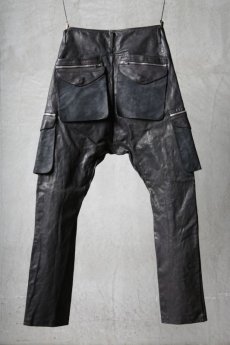 画像2: incarnation / インカネーション / 12522-6597 / BUFFALOLEATHERPANTSARMYHALFLINED (2)