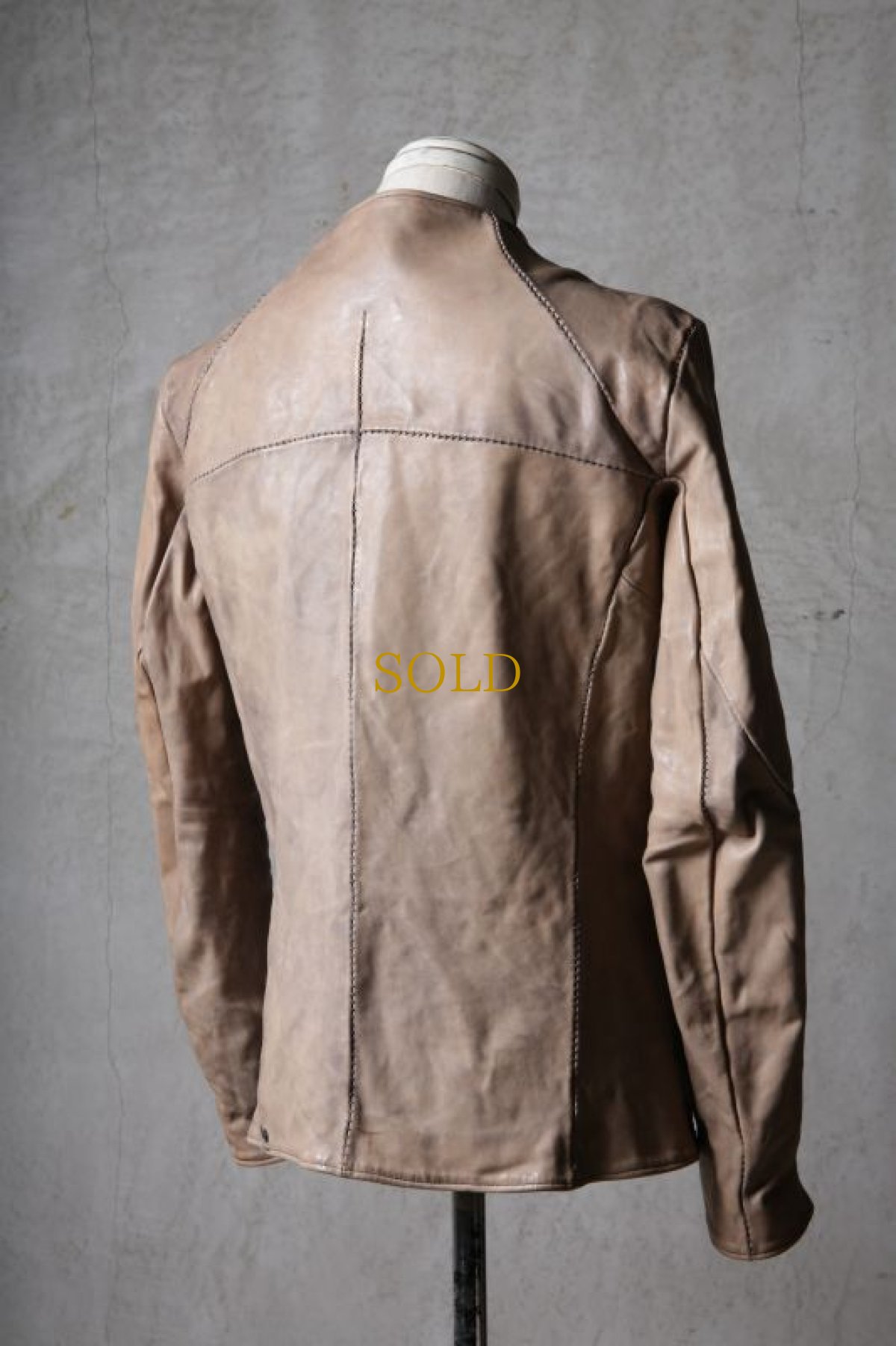 画像6: incarnation / インカネーション / 12411-41477 / HORSE LEATHER EDEN " BANZAI JE-1 " NO COLLAR BZ LINED (6)