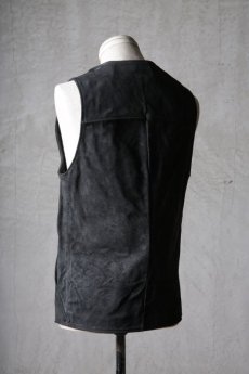 画像7: incarnation / インカネーション / 12416-2217 / BABY CALF LEATHER VEST 4B LINED (7)