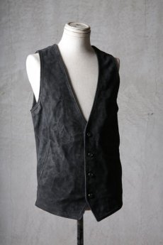 画像3: incarnation / インカネーション / 12416-2217 / BABY CALF LEATHER VEST 4B LINED (3)