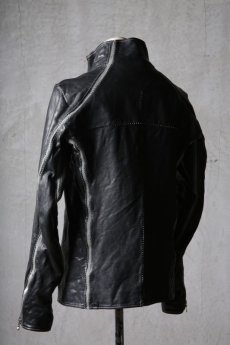 画像7: incarnation / インカネーション / 12411-41557 / HORSE LEATHER HIGH NECK ZIP BLOUSON W ELASTIC LINED JB-7E (7)