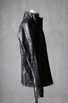 画像5: incarnation / インカネーション / 12411-41557 / HORSE LEATHER HIGH NECK ZIP BLOUSON W ELASTIC LINED JB-7E (5)