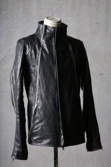 画像3: incarnation / インカネーション / 12411-41557 / HORSE LEATHER HIGH NECK ZIP BLOUSON W ELASTIC LINED JB-7E (3)