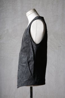 画像4: incarnation / インカネーション / 12416-2217 / BABY CALF LEATHER VEST 4B LINED (4)