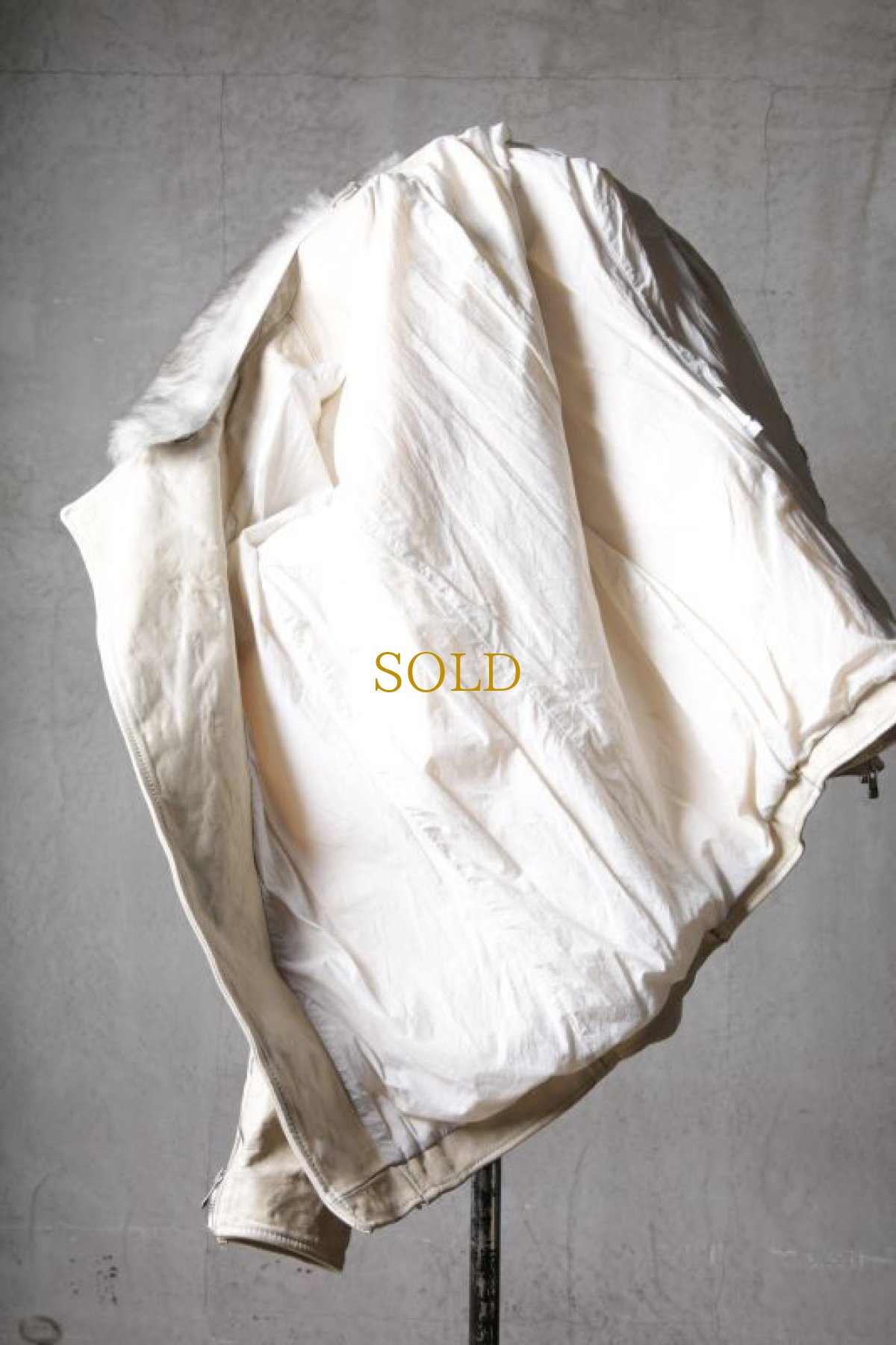 画像12: incarnation / インカネーション / 12511B-41517CS / HORSE WHITE LEATHER  " Garage EDEN " DOUBLE BREAST MOTO JE-2 (12)