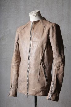 画像2: incarnation / インカネーション / 12411-41477 / HORSE LEATHER EDEN " BANZAI JE-1 " NO COLLAR BZ LINED (2)