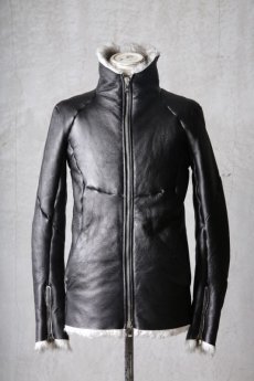 画像2: incarnation / インカネーション " RUST Collection 2023 AW " / Thee Session / 32791-41440-EDEN / SHEEP SHEARLING HI NECK ZIP DARTS SHOULDER BLOUSON #2 JB-1ME (2)