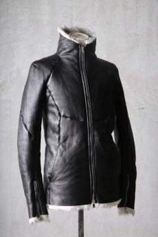 画像5: incarnation / インカネーション " RUST Collection 2023 AW " / Thee Session / 32791-41440-EDEN / SHEEP SHEARLING HI NECK ZIP DARTS SHOULDER BLOUSON #2 JB-1ME (5)
