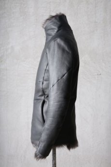 画像16: incarnation / インカネーション " RUST Collection 2023 AW " / Thee Session / 32791-41440-EDEN / SHEEP SHEARLING HI NECK ZIP DARTS SHOULDER BLOUSON #2 JB-1ME (16)