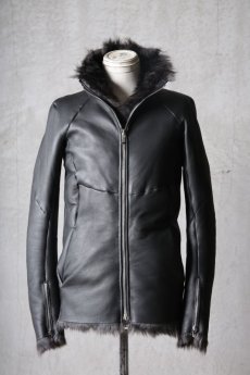 画像13: incarnation / インカネーション " RUST Collection 2023 AW " / Thee Session / 32791-41440-EDEN / SHEEP SHEARLING HI NECK ZIP DARTS SHOULDER BLOUSON #2 JB-1ME (13)