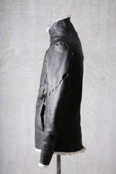 画像6: incarnation / インカネーション " RUST Collection 2023 AW " / Thee Session / 32791-41440-EDEN / SHEEP SHEARLING HI NECK ZIP DARTS SHOULDER BLOUSON #2 JB-1ME (6)