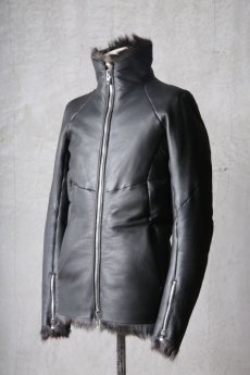 画像14: incarnation / インカネーション " RUST Collection 2023 AW " / Thee Session / 32791-41440-EDEN / SHEEP SHEARLING HI NECK ZIP DARTS SHOULDER BLOUSON #2 JB-1ME (14)