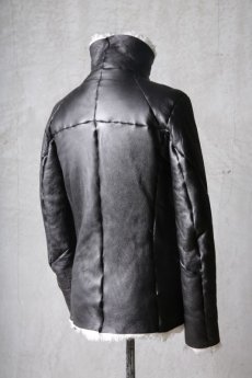 画像8: incarnation / インカネーション " RUST Collection 2023 AW " / Thee Session / 32791-41440-EDEN / SHEEP SHEARLING HI NECK ZIP DARTS SHOULDER BLOUSON #2 JB-1ME (8)