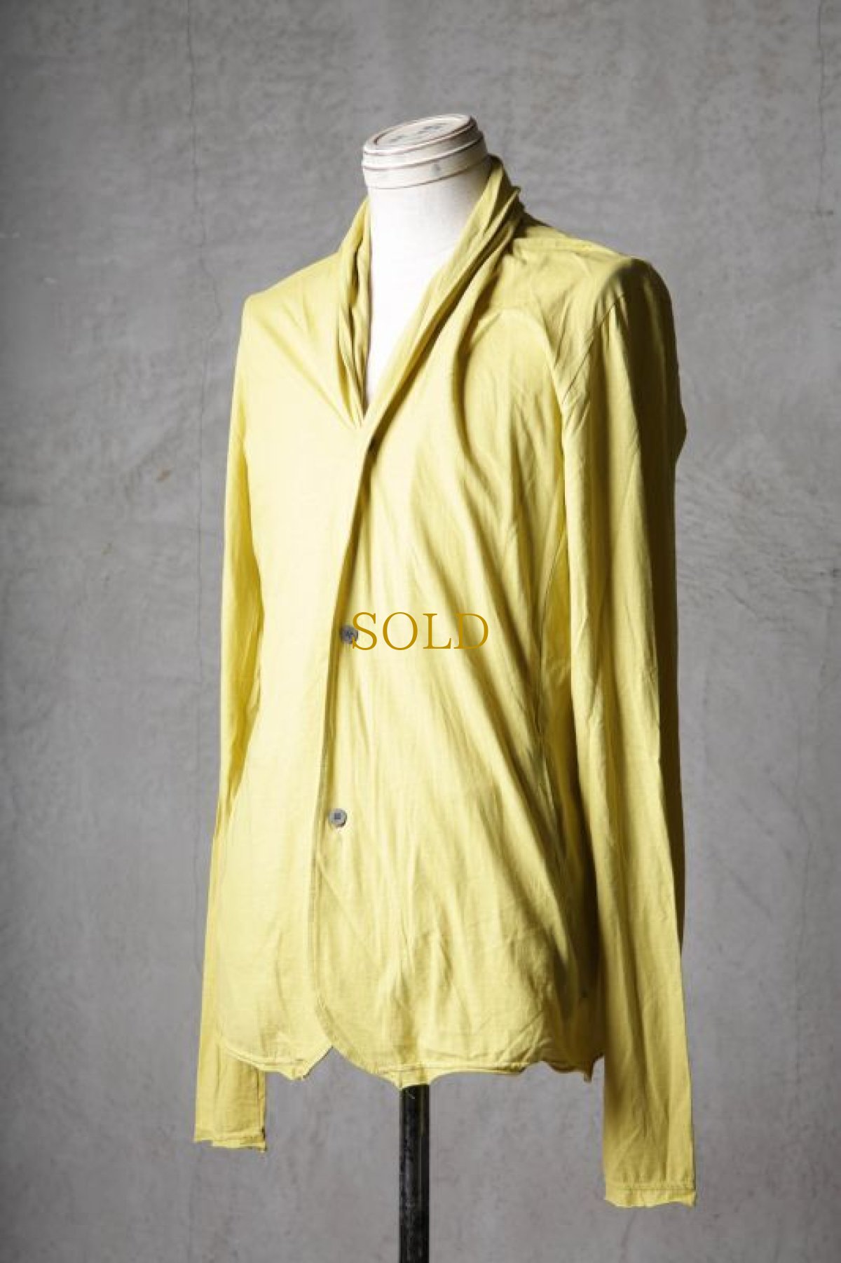 画像2: Thee OLD CIRCUS '' 1973 '' / 1121 / Roadie / 35s SZ 天竺 Wシルケット アイスコットン ドレープネックカーディガン (2)