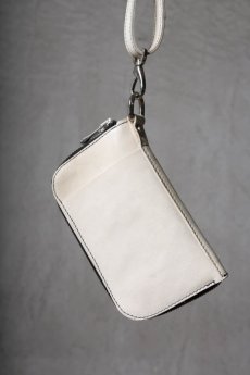 画像3: incarnation / インカネーション / 32611B-8697 / HORSE WHITE LEATHER WALLET POUCH (3)