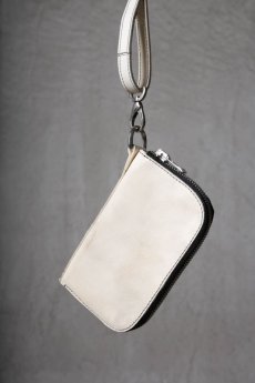 画像2: incarnation / インカネーション / 32611B-8697 / HORSE WHITE LEATHER WALLET POUCH (2)