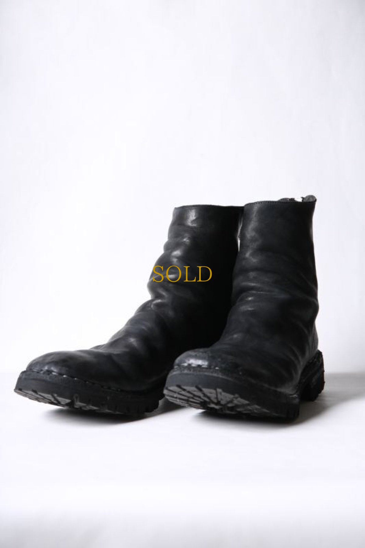 画像2: incarnation / インカネーション / 11V-7157VB-EDEN / HORSE LEATHER BACK ZIP ONE PIECE LINED VIBRAM SOLES (2)