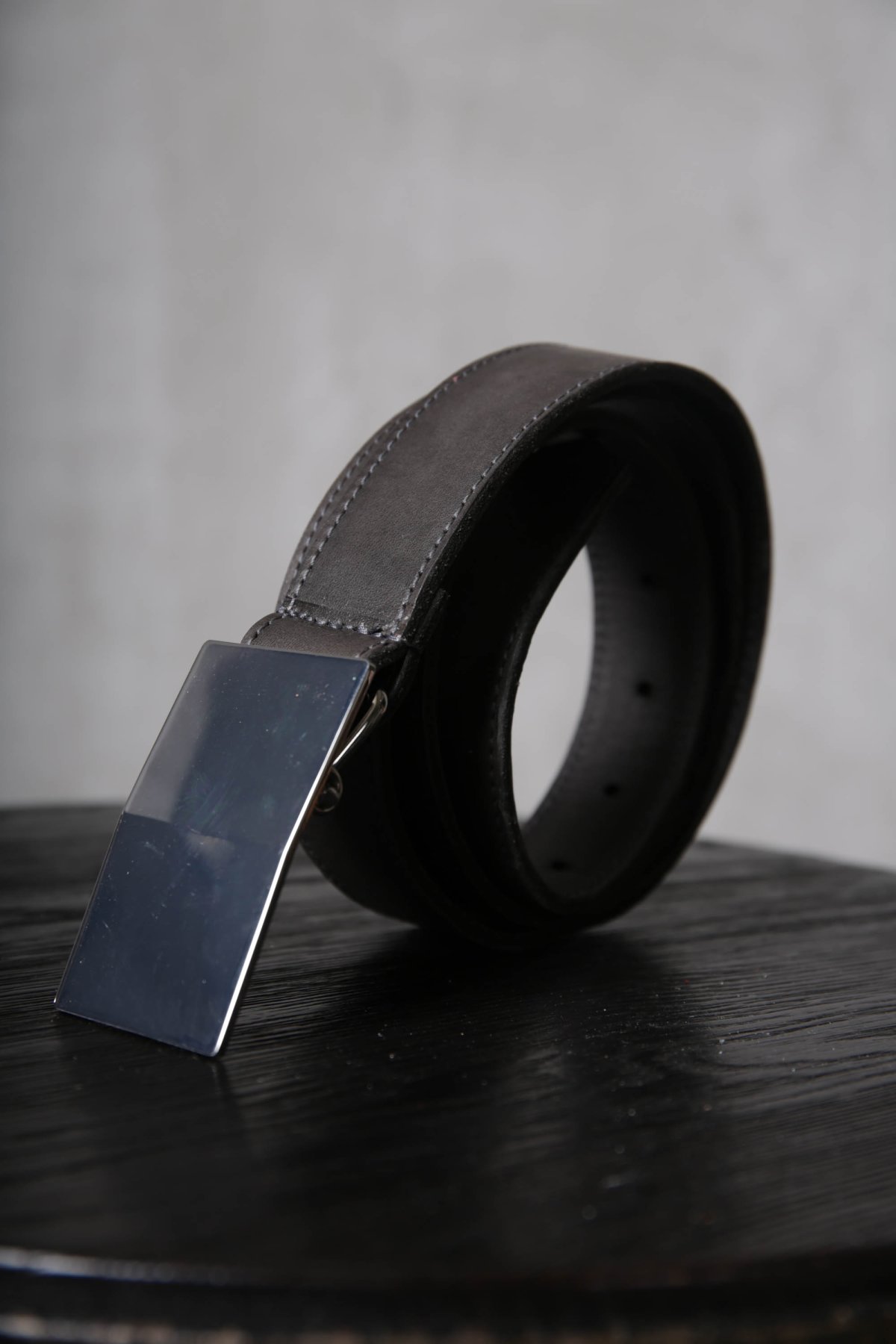 画像4: incarnation / インカネーション / 11-847-EDEN / HORSE LEATHER BELT SQ BUCKLE SAMLL (4)