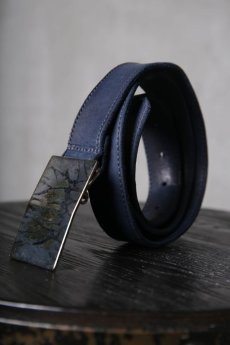 画像5: incarnation / インカネーション / 11-847-EDEN / HORSE LEATHER BELT SQ BUCKLE SAMLL (5)