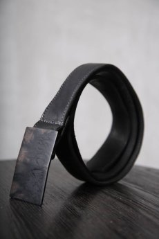 画像2: incarnation / インカネーション / 11-847-EDEN / HORSE LEATHER BELT SQ BUCKLE SAMLL (2)