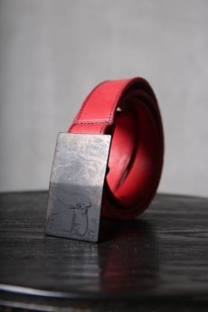 画像3: incarnation / インカネーション / 11-847-EDEN / HORSE LEATHER BELT SQ BUCKLE SAMLL (3)