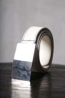 画像6: incarnation / インカネーション / 11-847-EDEN / HORSE LEATHER BELT SQ BUCKLE SAMLL (6)