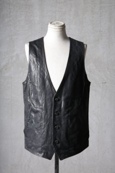 画像2: incarnation / インカネーション / 11-2217 / " HORSE LEATHER " VEST 4B LINED (2)