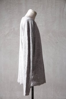 画像6: Wir Lineal / リネアル / L4115W116 / スラブヴィンテージパイルニット バッククロスドルマンフラットLSTシャツ / Kreuzigung (6)