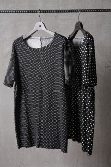 画像1: Wir Lineal / リネアル / L4114W108 / コットンフライスドットニット バッククロスドルマンフラットTシャツ / Borke (1)