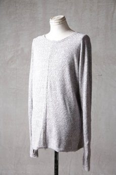 画像3: Wir Lineal / リネアル / L4115W116 / スラブヴィンテージパイルニット バッククロスドルマンフラットLSTシャツ / Kreuzigung (3)
