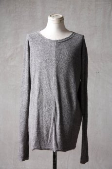 画像10: Wir Lineal / リネアル / L4115W116 / スラブヴィンテージパイルニット バッククロスドルマンフラットLSTシャツ / Kreuzigung (10)