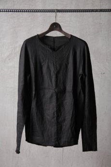 画像1: Wir Lineal / リネアル / L4102/4108W115 / ファブリックドレスLSTシャツ / Rechts (1)