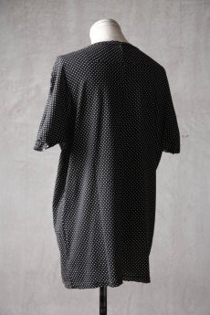画像8: Wir Lineal / リネアル / L4114W108 / コットンフライスドットニット バッククロスドルマンフラットTシャツ / Borke (8)