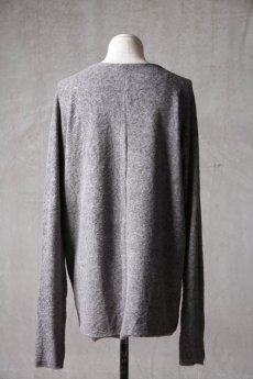 画像17: Wir Lineal / リネアル / L4115W116 / スラブヴィンテージパイルニット バッククロスドルマンフラットLSTシャツ / Kreuzigung (17)