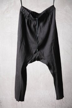 画像2: Wir Lineal / リネアル / L1104/4110W106 / サルエルドレスパンツ #1 / Guckloch (2)