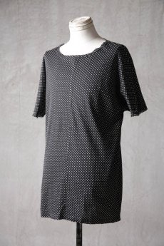 画像3: Wir Lineal / リネアル / L4114W108 / コットンフライスドットニット バッククロスドルマンフラットTシャツ / Borke (3)