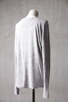 画像7: Wir Lineal / リネアル / L4115W116 / スラブヴィンテージパイルニット バッククロスドルマンフラットLSTシャツ / Kreuzigung (7)