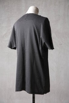 画像7: Wir Lineal / リネアル / L4114W108 / コットンフライスドットニット バッククロスドルマンフラットTシャツ / Borke (7)