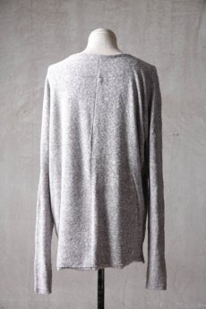 画像9: Wir Lineal / リネアル / L4115W116 / スラブヴィンテージパイルニット バッククロスドルマンフラットLSTシャツ / Kreuzigung (9)