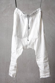 画像4: Wir Lineal / リネアル / L1104/4110W106 / サルエルドレスパンツ #1 / Guckloch (4)