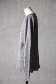 画像13: Wir Lineal / リネアル / L4115W116 / スラブヴィンテージパイルニット バッククロスドルマンフラットLSTシャツ / Kreuzigung (13)