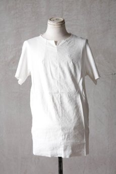 画像12: Wir Lineal / リネアル / L1102/4106W104 / ファブリックドレスTシャツ / Auf Wiedersehen (12)