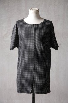 画像2: Wir Lineal / リネアル / L4114W108 / コットンフライスドットニット バッククロスドルマンフラットTシャツ / Borke (2)