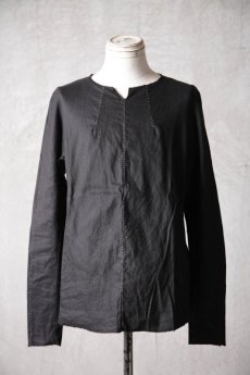 画像2: Wir Lineal / リネアル / L4102/4108W115 / ファブリックドレスLSTシャツ / Rechts (2)