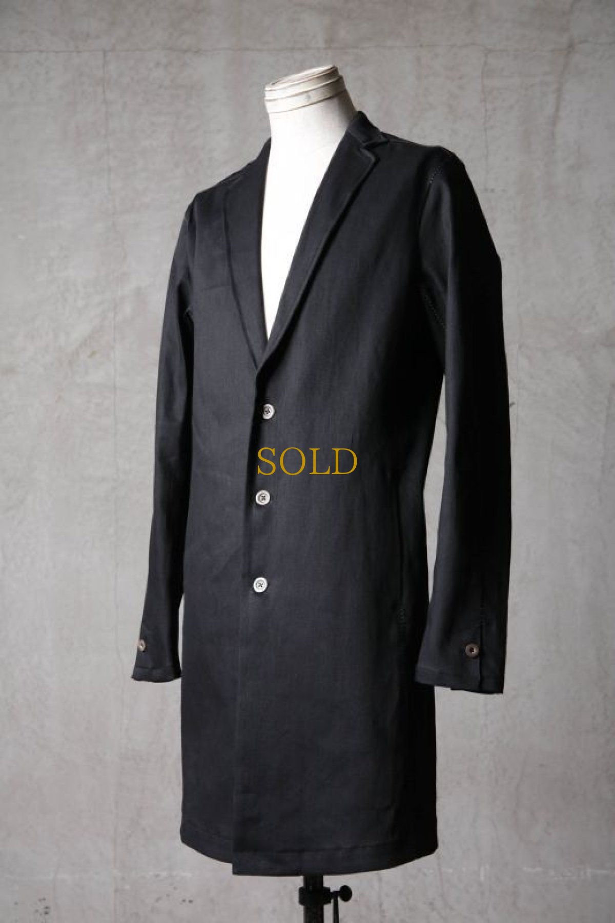 画像12: Thee OLD CIRCUS '' 1973 '' / 414103108 / " Lost Needle " / Stretch Iron Denim 8oz 3Bハーヴェストスリーブチェスターコート (12)