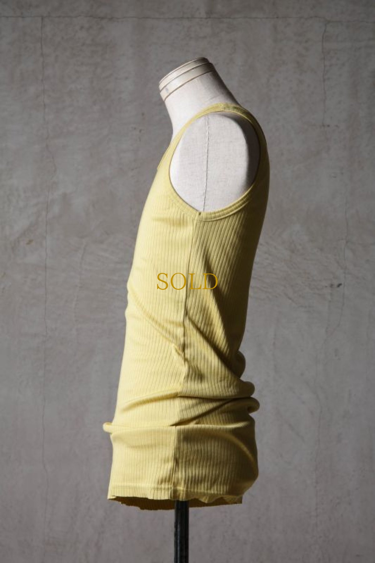 画像19: Thee OLD CIRCUS / K006-156 / Ultimate rib knit / SEMI LONG TANK TOP (19)